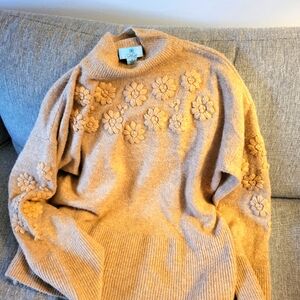 Cece light brown sweater size small